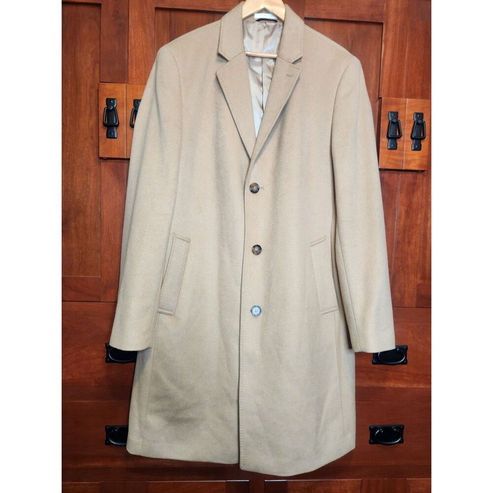 Lauren Ralph Lauren Long Buttoned Over Coat Camel Colored and Lined Size 2X